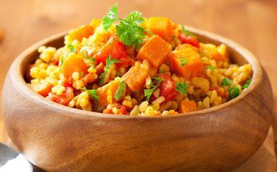 Bulgur with vegetables